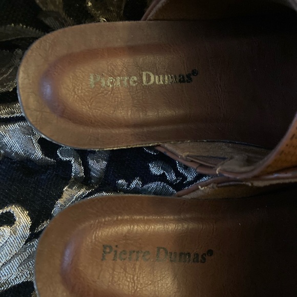 Whiskey color slides, wedge heel, man made material, brand new w/box - Picture 5 of 9